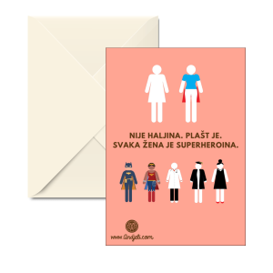 Čestitka "Superheroina"